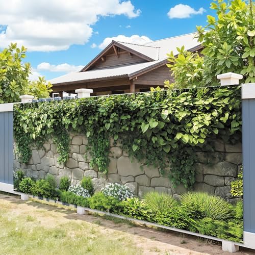 7X16FT Summer Tropical Leaves Garage Door Cover Decorations Tropical Leaves Fence Garage Door Banner for Outdoor Indoor Summer Party Photography Backdrop - Image 2
