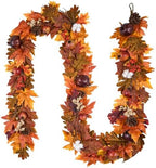 JORNOY 6FT Fall Garland for Mantle by JORNOY