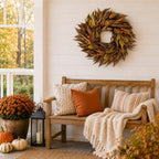 24 Inch Fall Wreaths for Front Door Thanksgiving Decor for Home - Image 4