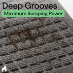 GORILLA GRIP® HydroABSORB Door Mat for Indoor Outdoor, 35x23 Charcoal - Image 4