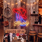 Zhengmy Howdy Neon Sign, USB Powered Cowboy Boot LED Wall Decor by Zhengmy