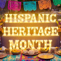 Aurelema 21 Pcs Hispanic Heritage Month Decorations LED Letter Lights Sign by Aurelema