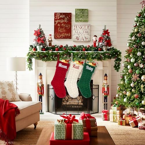 Personalized Christmas Stockings with Embroidered Name,Custom Xmas Stocking - Image 5