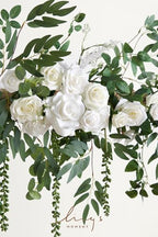 Ling's Moment 6.5FT Floral Garland Sage Green & White - Image 3