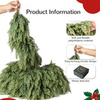 Giauma 6ft Double Fullness Christmas Cedar Garland Artificial Realistic - Image 6
