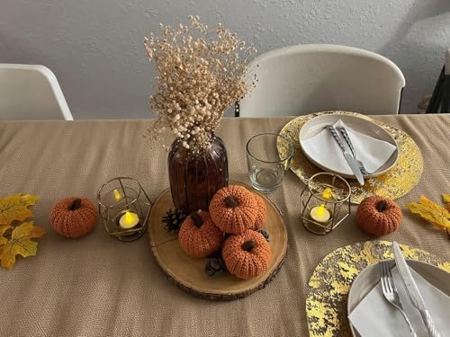 Disposable Gold Placemats Set of 100 Metallic Thin Mesh Round 13 Inch Table Mates Gold Charger Doilies for Dining Table Wedding Birthday Party Home Decoration - Image 2
