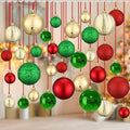 36 Pcs Christmas Balls Ornaments for Ceiling, Red, Green, Gold by Relaxgiant