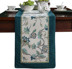 Patdrea Designer French Floral Velvet Table Runner,12"X102"-Noah D by patdrea