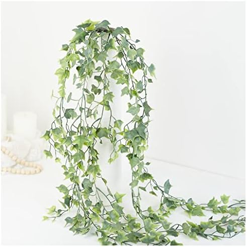 Factory Direct Craft Weather Resistant Green Hanging Needlepoint English Ivy Bush Fake Greenery Cascading Ivy for Indoor and Outdoor Arrangements by FactoryDirectCraft