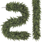 Alupssuc 2PCS 9FT Christmas Garland, Encrypting Real Touch Cedar Garland by Alupssuc