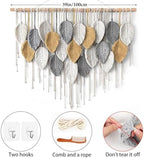 Large Macrame Wall Hanging Boho Woven Tapestry Chic Modern Home Decorations - Image 2