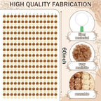 Giegxin 15 Pack 5ft Marigold Garland for Decor, Cream White, Brown - Image 2