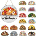 17PCS Interchangeable Welcome Sign for Front Door by TWINKLEMON