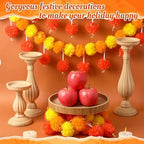 Riceshoot 3 Pcs Marigold Garland 4.6 ft for Day of The Dead Decor, Mixed - Image 4