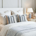PANOD Chenille Farmhouse Throw Pillow Covers 18 x 18 Grey, Neutral Boucle Couch Pillow Cover, Striped Decorative Boho Coushion Cover Pillow Case for Couch Bed Sofa Bedroom,Modern Accent,Set of 2 - Image 6