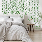 720 Feet 96 Pack Fake Greenery Hanging Garland, Ivy Leaf Plants, Vine Leaves, Fake Flowers Foliage for Bedroom Garden Wall Decor - Image 4