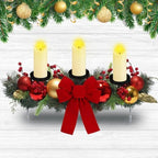 Meekoo 3 Pcs Fall LED Candle Holder Centerpiece Thanksgiving Decoration - Image 3
