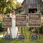 Personalized Enchanted Garden Wedding Welcome Sign - Custom 3D Wood Floral Ceremony Entrance & Reception Board for Fairytale, Whimsical or Secret Garden Venue - Multiple Sizes - Image 3