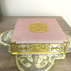 VOGUEHOMEDECOR Velvet Covered Quran and Pearl Tasbih in Wooden Decorative Box | Gift Islamic Set Birthday, Wedding Muslim Eid Ramadan (Pink) - Image 5