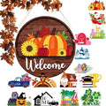 Interchangeable Door Sign,Welcome Sign for Every Season,Slot-In Design,A14 by HIDRUO