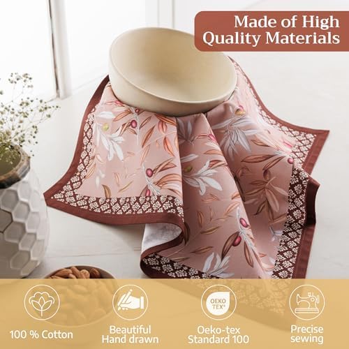 Maison d' Hermine Cloth Napkins Set of 4 Reusable 100% Cotton (18" x 18") - Image 3