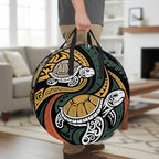 30 Inch Round Storage Bag 1 Pack,Polynesia Sea Turtle Waterproof Wreath Storage Container with Handles&Zipper Traditional Tribe Ocean Life Closet Organizer Bags Garland Box by Unknown