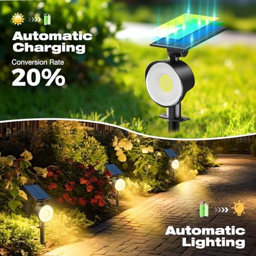 nipify Solar Spot Lights Outdoor Waterproof, Landscape Spotlights - Image 4