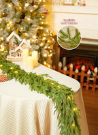 Christmas Garland with Lights, 6Ft Prelit Garland, Battery Operated, 2 Pack - Image 4