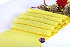 VDS Pack of 20, Burlap Table Runner 100% Natural Jute Rustic Hessian Table Cloth Centrepiece for Wedding Bridal Shower Birthday Event Party Banquet Table Decoration (Size 12X108 Inch)(Yellow) - Image 3