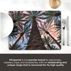 Pimpernel Palms Placemats, Set of 4 (15.7" x 11.7") – Cork-Backed Rectangles Featuring Botanical Artwork, Heat & Stain Resistant Lacquered Surface, Dining Mats & Decorative Protectors for Kitchen - Image 6