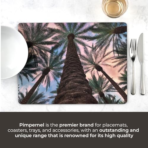 Pimpernel Palms Placemats, Set of 4 (15.7" x 11.7") – Cork-Backed Rectangles Featuring Botanical Artwork, Heat & Stain Resistant Lacquered Surface, Dining Mats & Decorative Protectors for Kitchen - Image 6