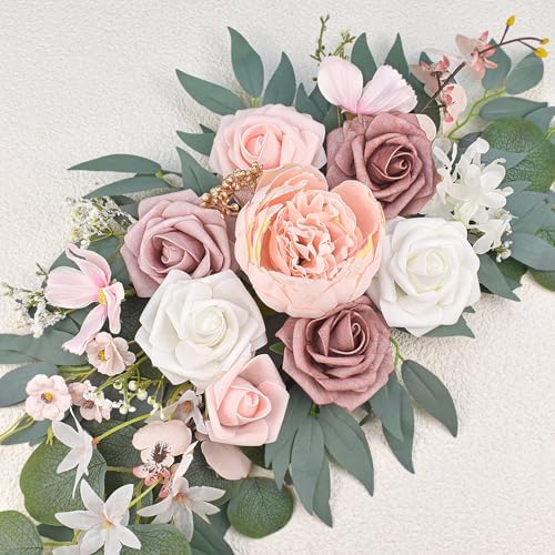 Pink Wedding Arch Flowers Set of 2 - Image 7