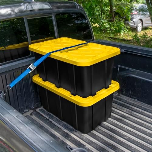 Sterilite Industrial Storage Tote with Lids for Garage, 17 Gallon, 12-Pack - Image 6