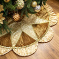 Valery Madelyn 60" Sparking Gold Christmas Tree Skirt for Tree Decorations by ValeryMadelyn