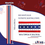 USA Bunting Flag 4th of July Red White Blue American Patriotic Independence Day and Memorial Days Decorations - Image 6