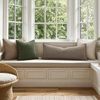 MIULEE Decorative Linen Lumbar Pillow Cover 14x36 Inch Dune - Image 5