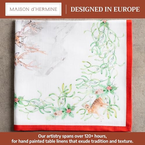 Maison d' Hermine Cloth Napkins Set of 4 Reusable 100% Cotton (20" x 20") - Image 2