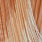 Macrame Wall Hanging Orange Boho Dip Dye Fiber Art Craftsmanship 57"W*41"L - Image 7