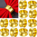 Hotop 48 Pcs Gold Napkin Rings Bulk, Metal Napkin Holder Rings by HOTOP