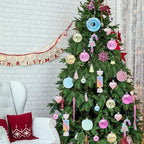 Macaron Christmas Ball Ornaments Set, Candyland Tree Decorations, 48 Pack - Image 7
