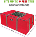 ProPik Rolling Christmas Tree Storage Bag, Fits Up to 9 Foot Tall Disassembled Trees, 25" X 25" X 60", Extra Large Heavy Duty Xmas Container with Wheels, Handles and Straps (Red) - Image 5