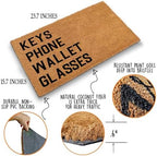 Funny Coir Doormat - Keys Phone Wallet Glasses Welcome Mat 23.7 x 15.7 inch - Image 5
