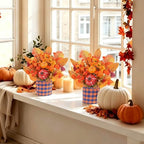 2PCS 11in Fall Centerpieces for Tables Thanksgiving Fireplace Decorations - Image 4