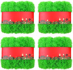 4 Pack Total 262 ft Lime Green Christmas Garland Non Lit Artificial Greenery Pine Garland Christmas Decorations Soft Holiday Decor Home Garden for Outdoor Indoor Stairs Fireplaces by Yuxung
