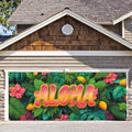 7 * 16FT Summer ALOHA Garage Door Cover Decorations Sunset Palm Trees Garage Door Banner for Outdoor Indoor Summer Party Photography Backdrop by ANNAQUEEN