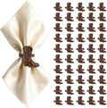 50PCS Western Party Decorations Cowboy Boot Napkin Rings Rustic Farmhouse Western Napkin Holder Metal Tissue Rings Buckles Cowboy Birthday Party Supplies by EYNDYN