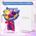 QOEAZY Flowers for Delivery, Preserved Flowers Bouquet with Gift Box, Rose Gifts for Women Mom Grandma - Image 2