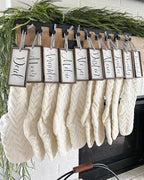 Fesciory 18 Inch Christmas Stockings, 10 Pack Large Cable Knit Xmas Decor - Image 4