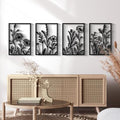 Glamativity Large 4 Pcs Colorful And Black Double-Sided Gold Leaf Metal Wall Art, 22.5 x 15.7'' Botanical Abstract Wall Décor Metal Leaf with Frame, 3D Textured Sculptures, Modern Wall Art With Ginkgo Biloba Design for Living Room Bedroom Bathroom Stud... by MetalWallD%C3%A9cor-MakeYourHomeAmazing