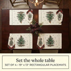 Spode - Holiday Placemat Set, 4 Piece Placemats - Image 6